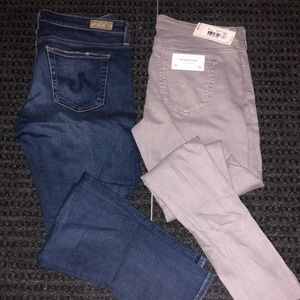 Two pairs of AG jeans